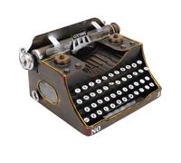 Oreilet Modello Statuetta Metallo Puntello Macchina Scrivere retrò | Modello Antico di Macchina da Scrivere Decorazioni la Casa Fotografia Prop per Set Cinematografico Caffetteria Oggetti Scena