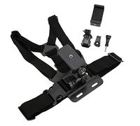 Oreilet Montaggio del Torace Selfie per Cellulare, Cinturino per il Torace del Telefono Regolabile con Supporto per la Maggior Parte degli Smartphone 5,5-8,5 Cm, Supporto Verticale Orizzontale per