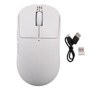 Oreilet Mouse Vocale AI, Mouse Wireless Bluetooth con Microfono Integrato per Chat di Traduzione con Trascrizione in Tempo Reale, per Computer Portatile PC Desktop (WHITE)