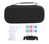 Oreilet Oreilet Custodia Viaggio Console Gioco 6 in 1, Kit Guscio Rigido Trasporto Console Gioco con 2 Protezioni per lo Schermo 1 Protezione Silicone 2 Cappucci per Impugnatura per Pollice