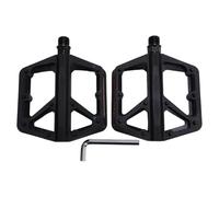 Oreilet Pedali per Bici, Sostituzione Pedale della Piattaforma per Mountain Bike in Nylon per BMX 9/16 Pollici, con Strisce Riflettenti Sui Lati, Leggeri, con 16 Perni Anti -skid