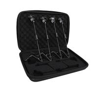 Oreilet Set di 4 Allarmi per di Pesca, Allarme di Pesca, Indicatore di di Carpa, Indicatori Luminosi a LED, Avviso Illuminato con Scatola di Immagazzinaggio, Universale per Canne