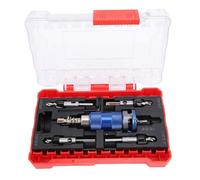 Oreilet Set di Punte per Trapano Svasatore, Punta Trapano Arresto di profondità Regolabile Semiautomatico, Strumenti la Lavorazione Legno Punte Coniche Set Fori Vite Pilota 82 Gradi