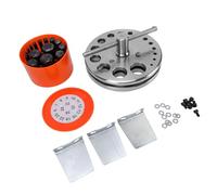 Oreilet Set Punzone per Guarnizioni 16 Teste 6-38mm Tagliadischi Marino | Kit professionale per la fabbricazione dell\'acciaio, processo di tempra temprata, fustella circolare