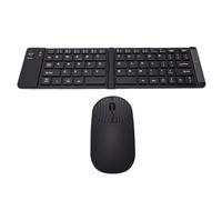 Oreilet Set Tastiera e Mouse Wireless Pieghevoli Ultra Sottili (BLACK)