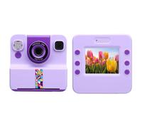 Oreilet Stampa Istantanea per Fotocamera per Bambini, Stampa Istantanea per Fotocamera Digitale 1080P con Schermo 2,4" e Carta Rotolo, Filtri e Video, Giocattoli Compleanno Natale (PURPLE)