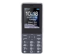 Oreilet Telefono Cellulare con Chiave Grande, Telefono per Anziani Sbloccato con Doppio Slot per Scheda SIM, Schermo HD da 2,4 Pollici, Tasto SOS, Resistente Agli Urti (Nero Grigio)