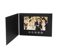 Oreilet Video Biglietto Auguri con Schermo Lcd, 720P Hd Elettronico Video Brochure Libro Stereo Biglietto Auguri con 128 M Memoria per Compleanno, Pubblicità, Matrimonio (7 pollici)