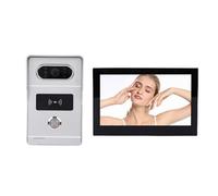 Oreilet Videocitofono Cablato, Campanello con Telecamera per Visione Notturna IR WiFi con Schermo 7 Pollici Sblocco Remoto Citofono a 2 Vie per Appartamenti in Villa (regolamenti europei)