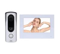 Oreilet Videocitofono Cablato, Telecamera a Infrarossi Grandangolare 120°, Campanello Schermo a 2 Vie con Display Sul Monitor Fotocamera per Villa, Casa, Appartamento Interno (Spina europea)