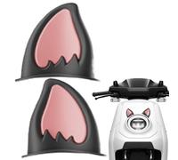 Oreilles de chapeau pour moto - Décorations amovibles en peluche pour casque, coupe-vent en peluche style animal | Accessorio de casque amusant, accessorio de sécurité fantaisie per moto, snowboard o