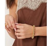 Orelia - Bracciale elasticizzato con pepite in metallo lucido placcato oro 18 carati No Size