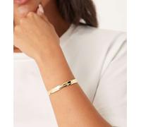 Orelia - Bracciale rigido a fascia effetto colato placcato oro 18 k No Size