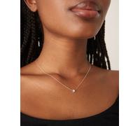 Orelia - Collana placcata argento sterling con catenina sottile e piccolo nodo No Size