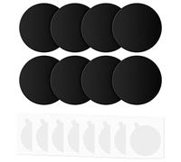 Orenge 8 Pezzi Piastre per Cellulare Auto Piastra Metallo Universale Piastra Metallo per Supporto Magnetico da Auto con Adesivo Placca Metallica Adesiva per Calamite Cellulare Auto, Nero