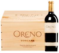 Oreno Rosso Toscana IGT 2023 (BIO) 6 bottiglie in cassetta di legno 4,5 l