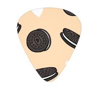Oreo Acoustic Guitar Guitar Picks 12 pezzi, chitarra elettrica essenziale spessa e sottile chitarra plettri studenti 0,46 0,96 0,71 mm