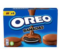 Oreo Banadas Choco, Biscotti con copertura al Gusto di Cioccolato al Latte, Il tuo Oreo avvolto da una golosa copertura di Cioccolato, 246g (6 monoporzioni da 41g)