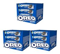 Oreo Original, Biscotti al Cacao Ripieni di Crema al Gusto Vaniglia, 16x154g (16 monoporzioni da 154g) (Confezione da 3)
