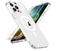ORETECH Magnetica Cover per iPhone 13 Pro Max [Compatibile con MagSafe] con [2 Vetro Temperato],Custodia Protettiva Antiurto Protezione Militare iPhone 13 Pro Max Cover,Trasparente