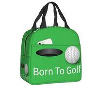 OREURUIK Born To Golf Ball Lunch Bag Donne Termica Cooler Contenitore Contenitore Isolato per Pranzo per Bambini Lavoro Scolastico Cibo Picnic Tote Bags