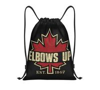 OREURUIK Gomiti Personalizzati Up Canada 1867 Freedom Stand Strong Borse con Coulisse Uomo Donna Sport Leggero Palestra Storage Backpack