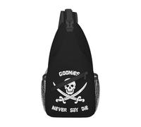OREURUIK Goonies Never Say Die Chest Bag Men Sling Crossbody Backpack Chest Bag Viaggio Escursionismo Daypack Borsa a Tracolla