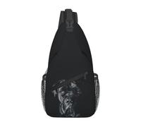 OREURUIK L'Arte del Cane Cane Corso - Borsa Petto Mastino Italiano Uomo Tracolla Zaino Tracolla Borsa Petto Zaino da Viaggio Daypack Borsa A Tracolla