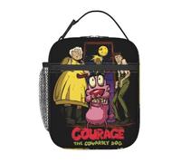 OREURUIK Lunch Box Coraggio Il Cane Codardo Accessori Pranzo Food Box Termico Cooler Bento Box per La Scuola