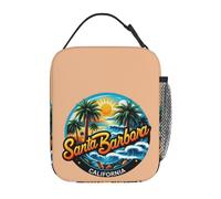 OREURUIK Santa Barbara, California USA Borsa per Il Pranzo isolata per Le Donne Ufficio Cooler Scatola per Alimenti Termica Tote Contenitore Portatile per Il Pranzo