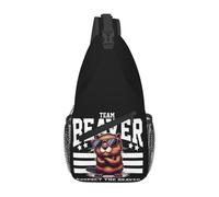 OREURUIK Team Beaver Respect The Beaver Chest Bag Men Sling Crossbody Backpack Chest Bag Travel Hiking Daypack Borsa a Tracolla