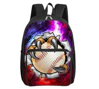 OREURUIK Zaino con Tasca Frontale Quadrata Modello da Baseball per Ragazzi e Ragazze I Migliori Regali 3D Cartoon SchoolBags per Bambini