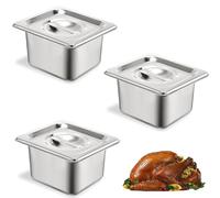 ORFCP 3 contenitore Gastro in acciaio inox coperchio, contenitore per gastronorm e alimenti