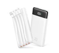 Orfeika Powerbank da 20000 mAh con cavo, 22,5 W, ricarica rapida, batterie | 2 porte USB-A, 1 USB-C e 1 porta micro USB, caricabatterie portatile a LED per iPhone/Samsung/iPad/iPods/Android e molto