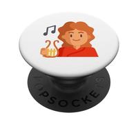 Orfeo Vintage Mitologia Greca Musicista Profeta Poeta PopSockets PopGrip Adesivo