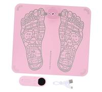 ORFOFE 1 Pc Massaggiatore Per i Piedi Macchina Per La Dei Piedi Macchina Per La Circolazione Del Piede Tampone Elettrico Massaggiatore Elettrico Per i Piedi Punto Rosa Abs