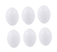ORFOFE 10 Pezzi di Uova Finte per Piccione Viaggiatore in Materiale Sicuro, Superficie Liscia, Decorazione Creativa per Casa e Negozio, Dimensioni Realistiche per Stimolare