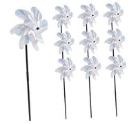 ORFOFE 10 Pezzi Girandola Vento da Esterno a Forma di Animale Decorazione Riflettente per Cortile e Spazi Verdi Girandole Eoliche per Protezione da Volatili Ampia Copertura per Fattorie