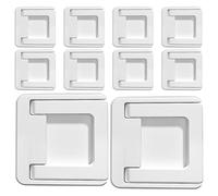 ORFOFE 10 Pezzi Limitatori Finestra Scorrevole Adesivi Maniglie Push Pull per Porte e Armadi Blocca Apertura Sicurezza per Vetri e Moderni