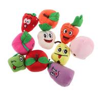 ORFOFE 10 pezzi Marionette da Dito Frutta in Burattini Morbidi per Racconti Interattivi Giocattoli Educativi e Stimolazione Sensoriale