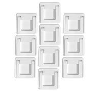 ORFOFE 10 Pezzi Serrature per Armadietti e Finestre Scorrevoli 10 Pezzi Maniglie Autoadesive senza Foratura, Limitatori di Sicurezza per e Fermaporta per Protezione Finestra e Cassetti