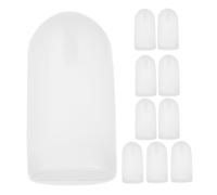 ORFOFE 10 pezzi Sonaglio Bianco in Plastica con Squeaker Doppio Suono Accessori Riparazione e Sostituzione per Giocattoli e Animali Domestici