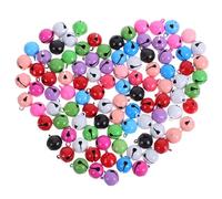 ORFOFE 100 Campanellini Natalizi Fai da Te in Metallo 12 MM per Decorazioni Gioielli e Collari Animali Domestici Mini Campanelle Sonore Leggere per Addobbi e Artigianato Creativo