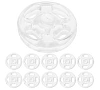 ORFOFE 100 Pezzi Bottoni Automatici Trasparenti per Cappotto e Camicia in Resina 13mm Design Unico e Tocco Confortevole per Maglieria e Lavori Fatti a Mano