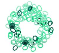 ORFOFE 100 Pezzi Elastici Capelli Bambina Verde Gradiente Morbidi Elastici per Capelli Senza Danni Fasce Elastiche Traspiranti e Assorbenti per Code di Cavallo Accessori per Bambine e