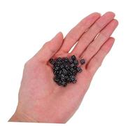 ORFOFE 100 pezzi Mini Dadi Neri Facce per Giochi da Tavolo Apprendimento Matematico e Feste Design Ultraportatile con Punti Chiari per Esperienze di Gioco Precise e Leggibili