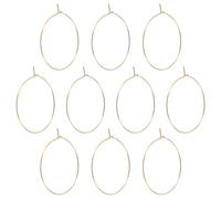 ORFOFE 10pezzi Orecchini Cerchio in Acciaio Inossidabile Grandi e Rotondi Design Minimalista per Donna Adatti Casual Feste e Matrimoni Leggeri e Confortevoli