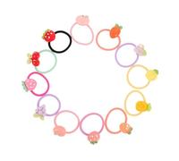 ORFOFE 12 Paia Elastici Capelli Bambina Frutta Morbidi e Delicati Accessori Fragola Ananas Pesca Bacche Fasce Elastiche Senza Strappo per Neonate e Ragazze
