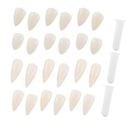 ORFOFE 12 Paia Zanne Dentatura Halloween Riutilizzabili Finti Denti Leggeri e Comfort per Costume Cosplay Accessori Pratici per Feste e Trucco Zombie