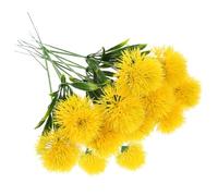 ORFOFE 12 Pezzi Dente di Leone Giallo Realistico Artificiale | Materiale Plastico, Effetto Duraturo e Forma Stabile, per Festa e Banchetto, Uso Decorativo